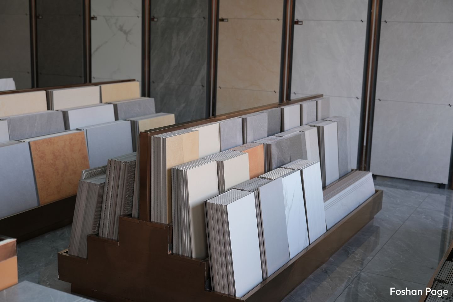 antique tiles of NA CERAMICS in Foshan Casa Market
