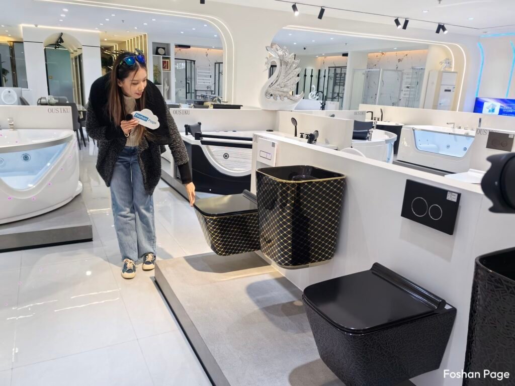 toilets of OUSIKU Sanitary supplier in Foshan Casa Market